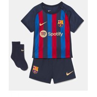 Barcelona Ferran Torres #11 Hjemmebanesæt Børn 2022-23 Kortærmet (+ Korte bukser)